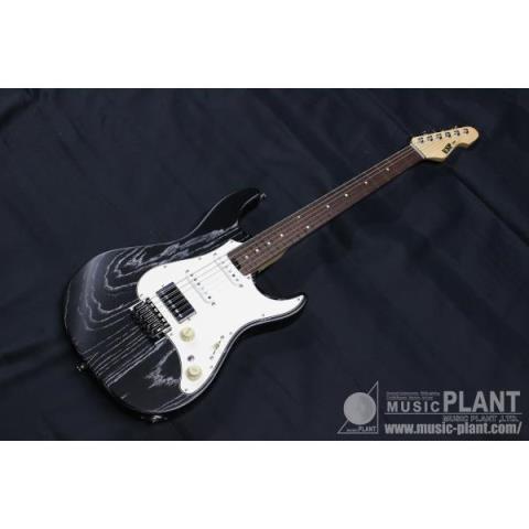 ESP-エレキギターSNAPPER-AS/R Black w/White Filler