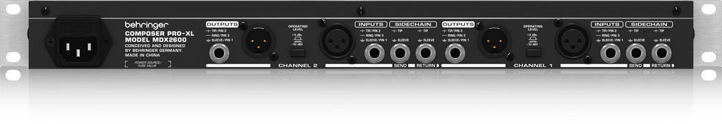 MDX2600 V2 COMPOSER PRO-XL背面画像 MDX2600 V2 COMPOSER PRO-XL背面画像