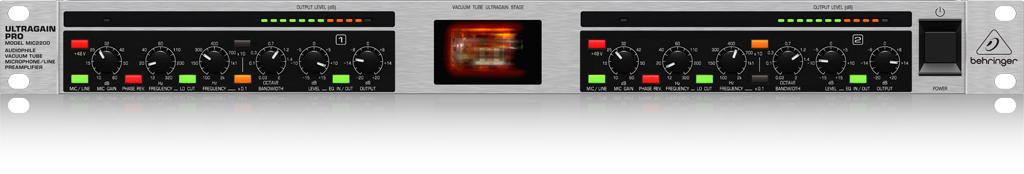 MIC2200 V2 ULTRAGAIN PROパネル画像 MIC2200 V2 ULTRAGAIN PROパネル画像