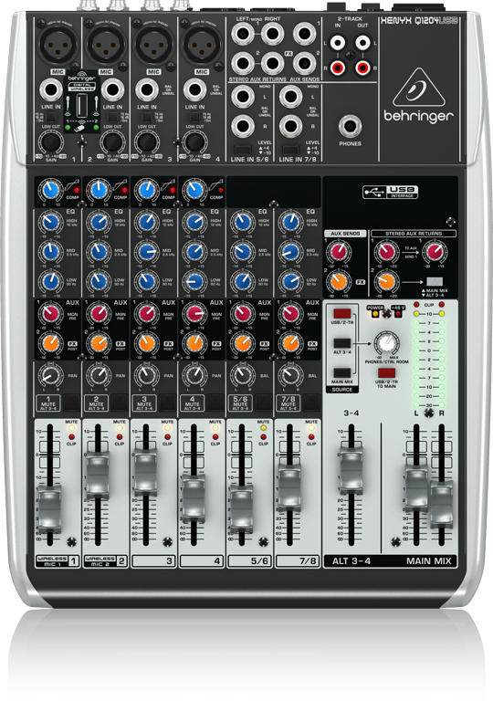 BEHRINGER 8chアナログミキサー/USBオーディオインターフェイス