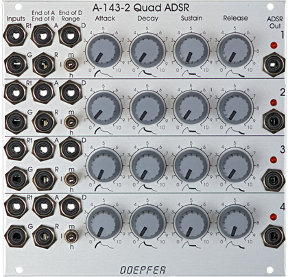 Doepfer A-100シリーズ エンベローブジェネレーターA-143-2 Quad ADSR新品在庫状況をご確認ください | MUSIC