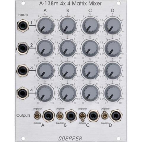 Doepfer-ミキサーモジュール
A-138m 4 x 4 Matrix Mixer