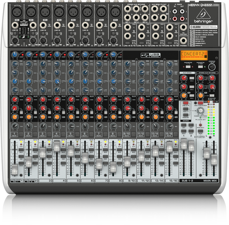 QX2222USB XENYXパネル画像 QX2222USB XENYXパネル画像