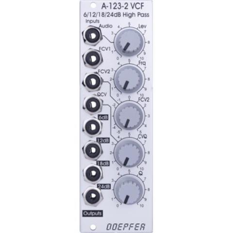 Doepfer-ハイパスフィルター
A-123-2 6/12/18/24 dB Highpass