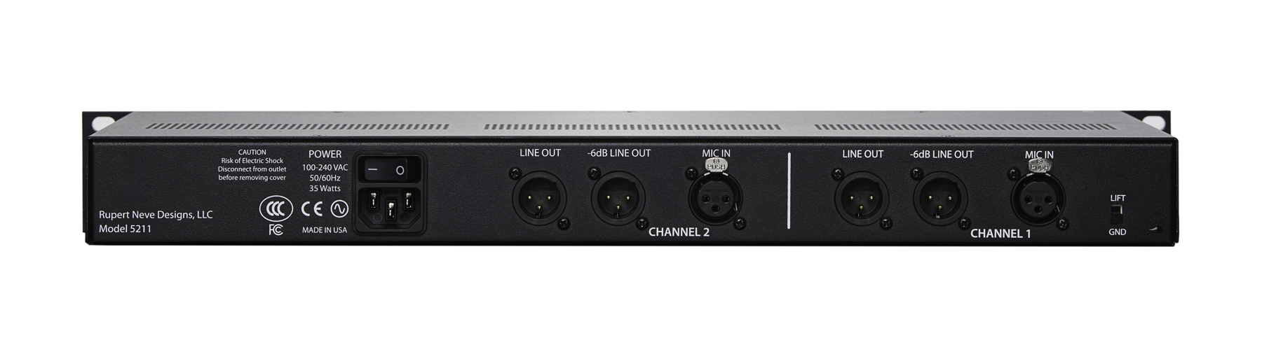 Rupert Neve Designs (RND) 2チャンネル・マイクプリPortico