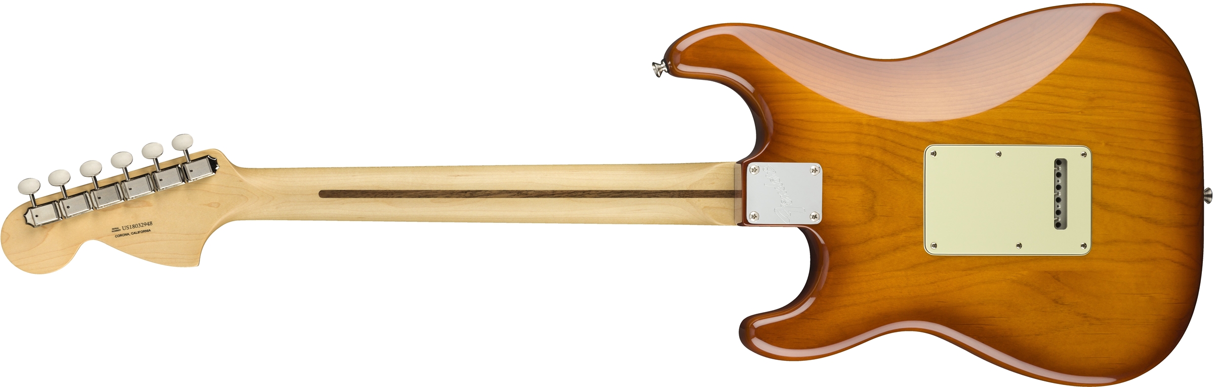 American Performer Stratocaster Honey Burst背面画像