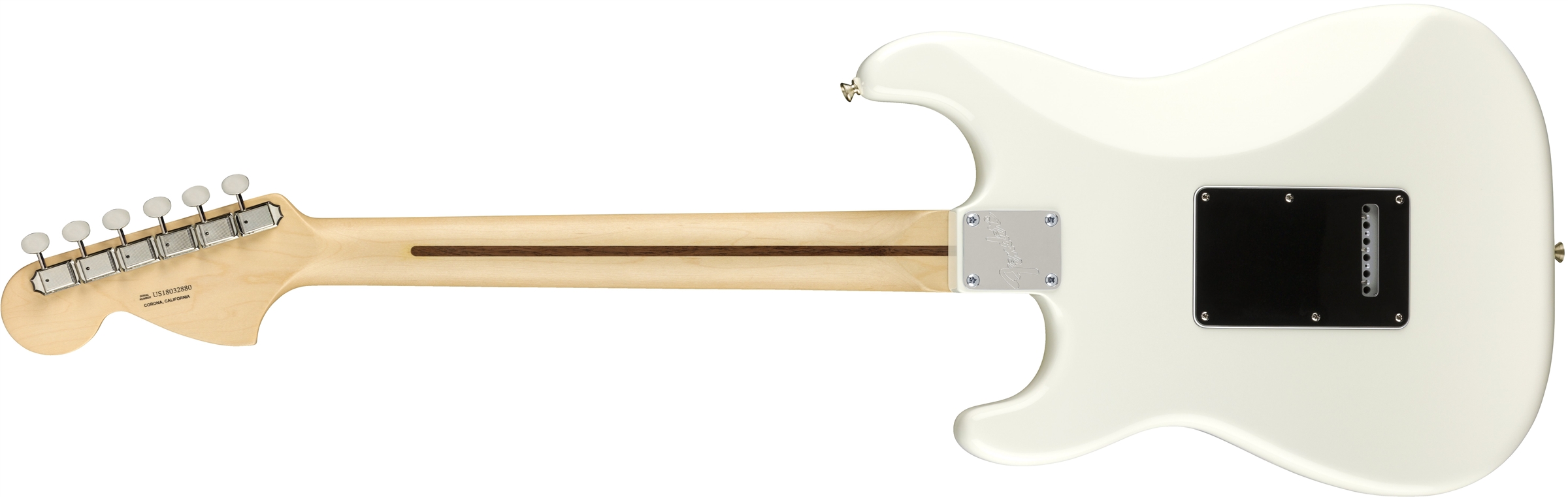 American Performer Stratocaster Arctic White背面画像