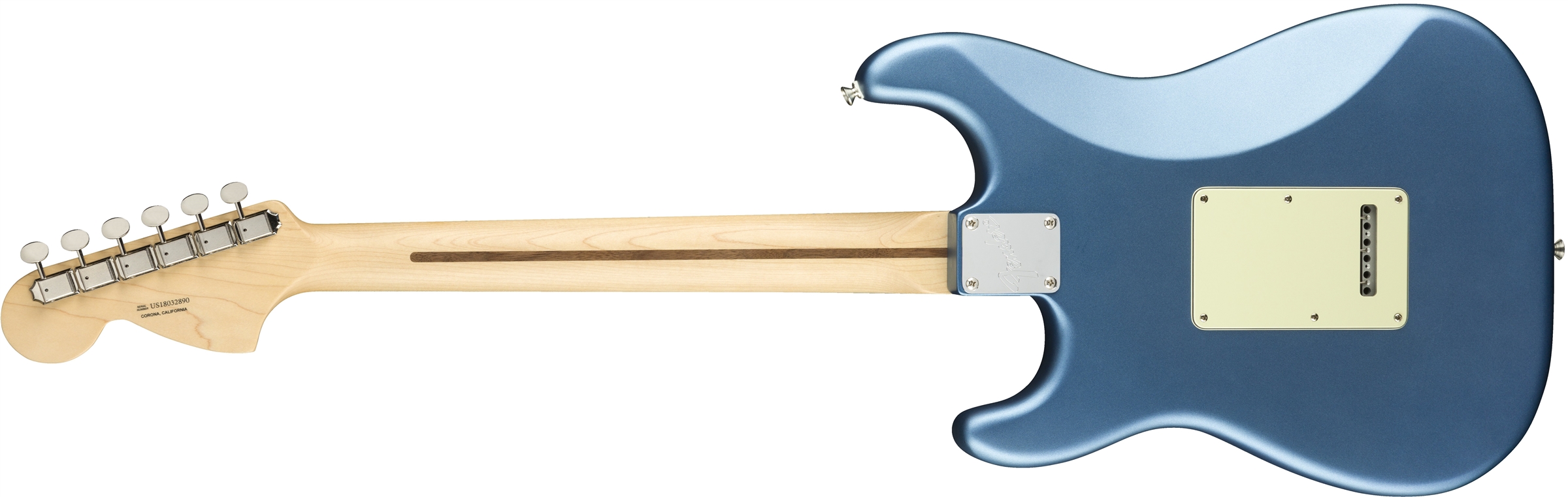 American Performer Stratocaster Satin Lake Placid Blue背面画像 American Performer Stratocaster Satin Lake Placid Blue背面画像