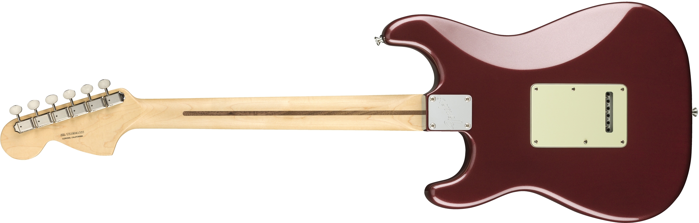 American Performer Stratocaster HSS Aubergine背面画像 American Performer Stratocaster HSS Aubergine背面画像
