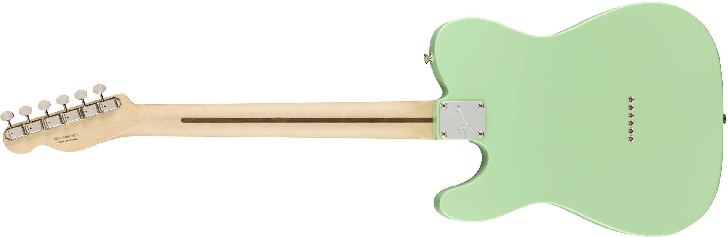 American Performer Telecaster Hum Satin Surf Green背面画像 American Performer Telecaster Hum Satin Surf Green背面画像