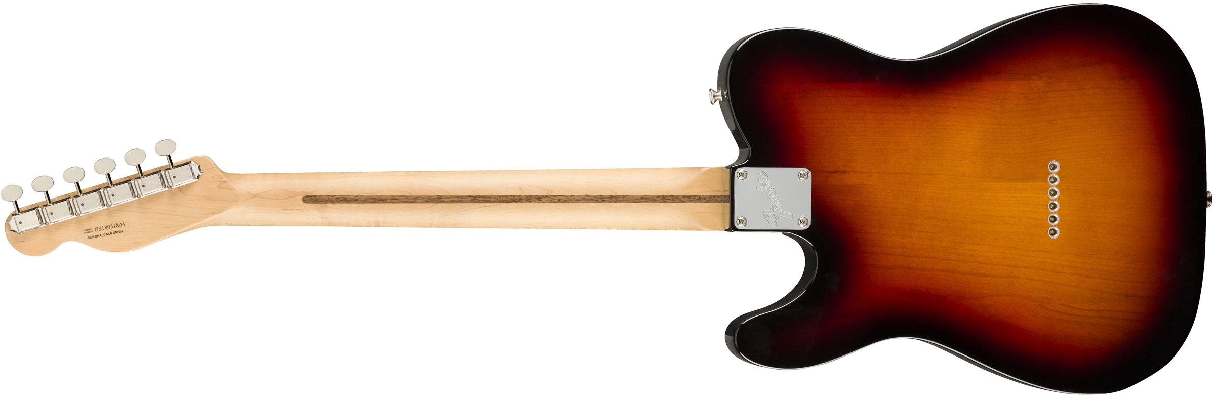 American Performer Telecaster Hum 3-Color Sunburst背面画像 American Performer Telecaster Hum 3-Color Sunburst背面画像