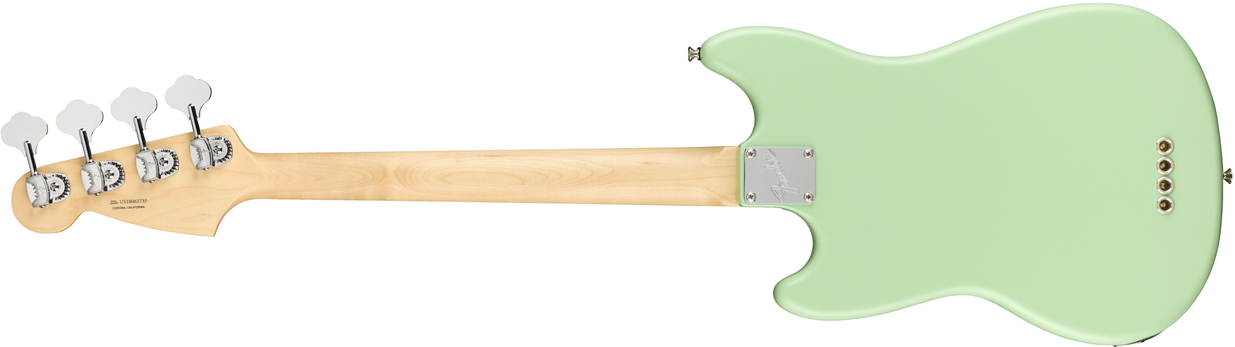 American Performer Mustang Bass Satin Surf Green背面画像 American Performer Mustang Bass Satin Surf Green背面画像