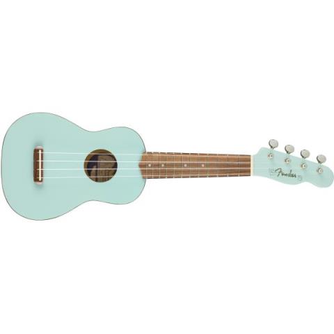 Fender-ソプラノウクレレVenice Soprano Uke, Walnut　Daphne Blue