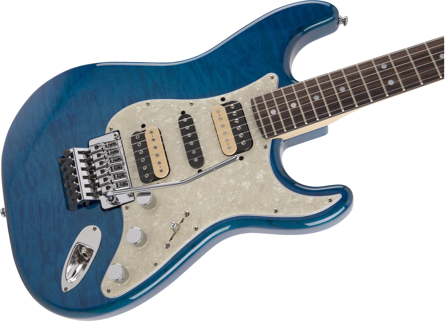Michiya Haruhata Stratocaster Caribbean Blue Transparent追加画像