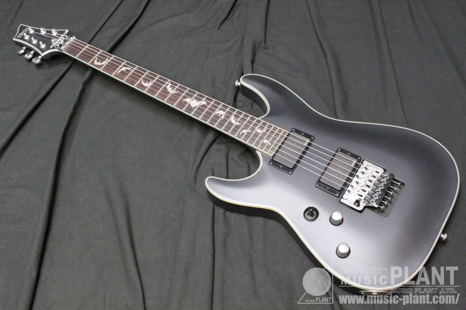 SCHECTER 左用エレキギターDamien Platinum-6 FR LH Satin Black (SBK