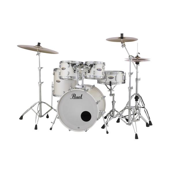 Pearl-ドラムキットDMP825S/C-2CSN #229 White Satin Pearl "Ready Set Go" X2 Crash