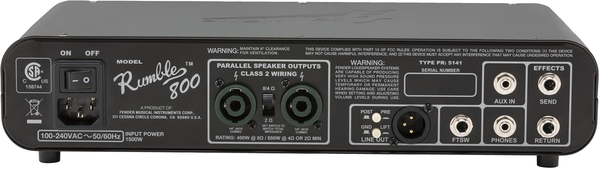 Rumble 800 HD背面画像 Rumble 800 HD背面画像