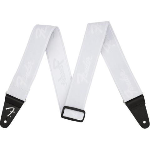 Fender WeighLess Running Logo Strap Whiteサムネイル