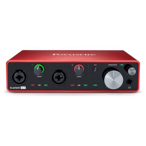 Focusrite-USB オーディオインターフェイスScarlett 4i4 Gen3