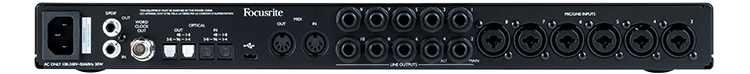 Scarlett 18i20 Gen3背面画像 Scarlett 18i20 Gen3背面画像