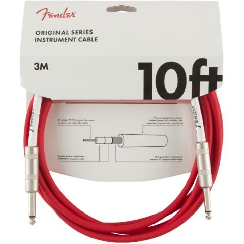 Fender-シールドケーブルOriginal Cable 10FT Fiesta Red