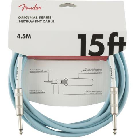 Fender-シールドケーブルOriginal Cable 15FT Daphne Blue