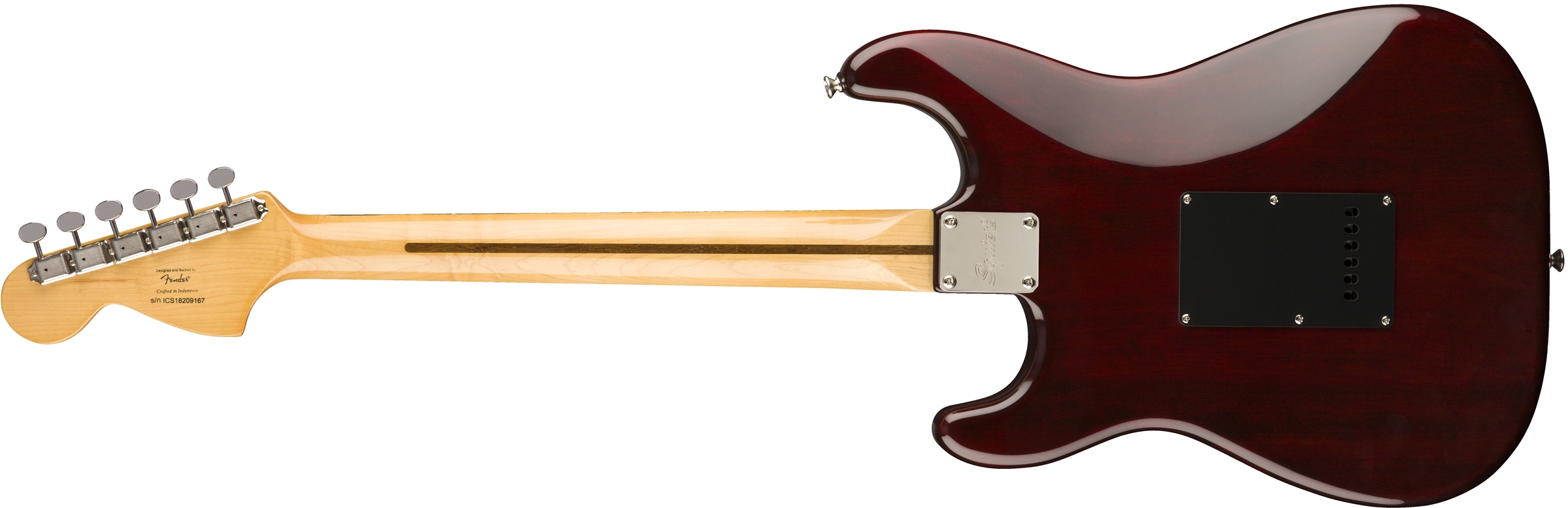 SQ CV 70s STRAT HSS Walnut背面画像 SQ CV 70s STRAT HSS Walnut背面画像
