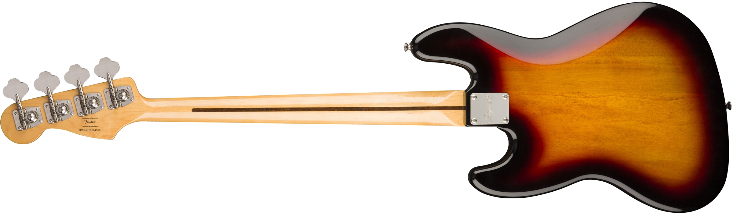 SQ CV 70s JAZZ BASS 3-Color Sunburst背面画像 SQ CV 70s JAZZ BASS 3-Color Sunburst背面画像