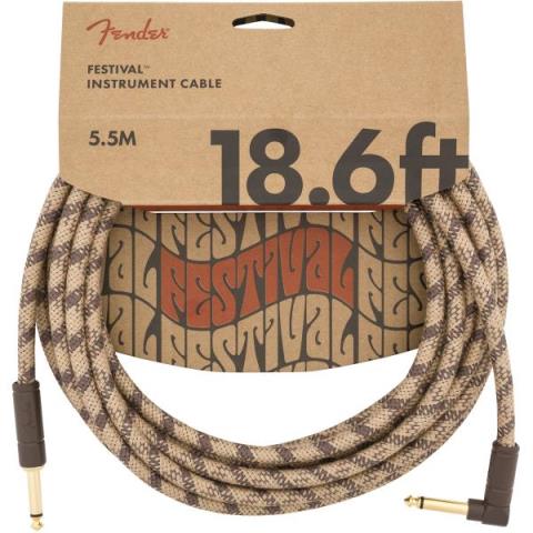 Festival Hemp Instrument Cables Brown Stripe 18.6FTサムネイル
