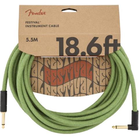 Festival Hemp Instrument Cables Green 18.6FTサムネイル