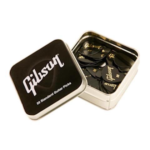 Gibson-ピック 50枚セットAPRGG50-74H Standard Pick Tin Heavy