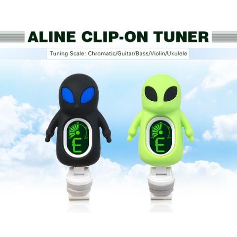 SWIFF-クリップチューナーA71 Clip-on Cartoon Alien Tuner  Green