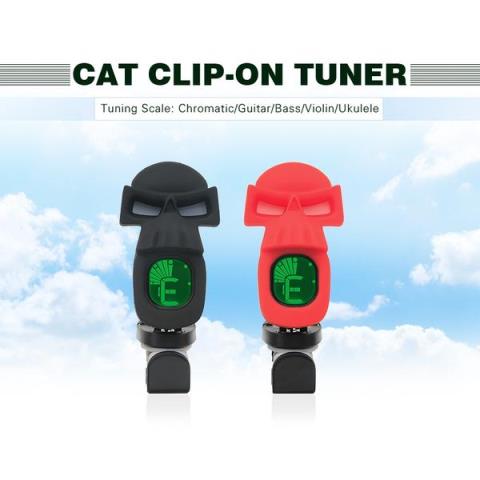 SWIFF-クリップチューナーB73 Clip-on Cartoon Skull Tuner Black