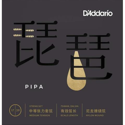 D'Addario-Pipa (琵琶) 弦PIPA01 Medium Tension, 17-39
