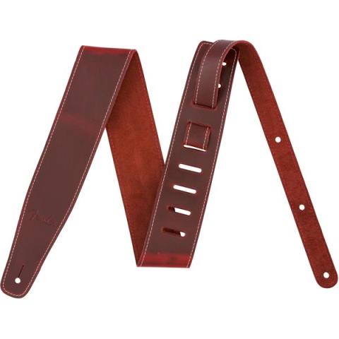 Broken-In Leather Strap, Red 2.5"サムネイル
