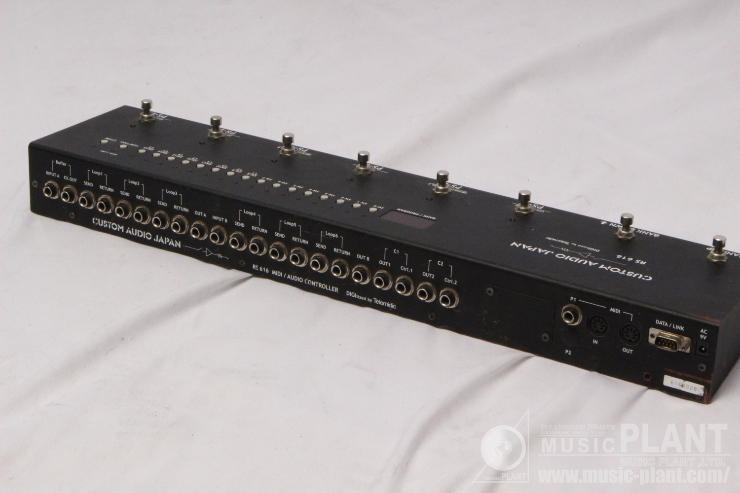 MIDI & Audio Controller RS616背面画像