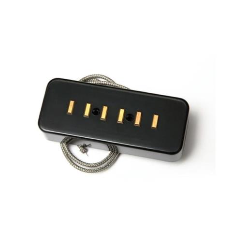 Lollar Pickups-P-90タイプ シングルコイルピックアップ
P-90 Soap Bar Style Staple Pickup/Neck Gold Pole Black