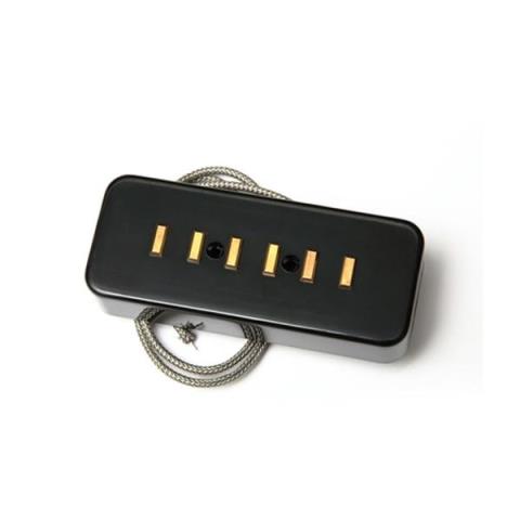 Lollar Pickups-P-90タイプ シングルコイルピックアップP-90 Soap Bar Style Staple Pickup/Neck Gold Pole Black