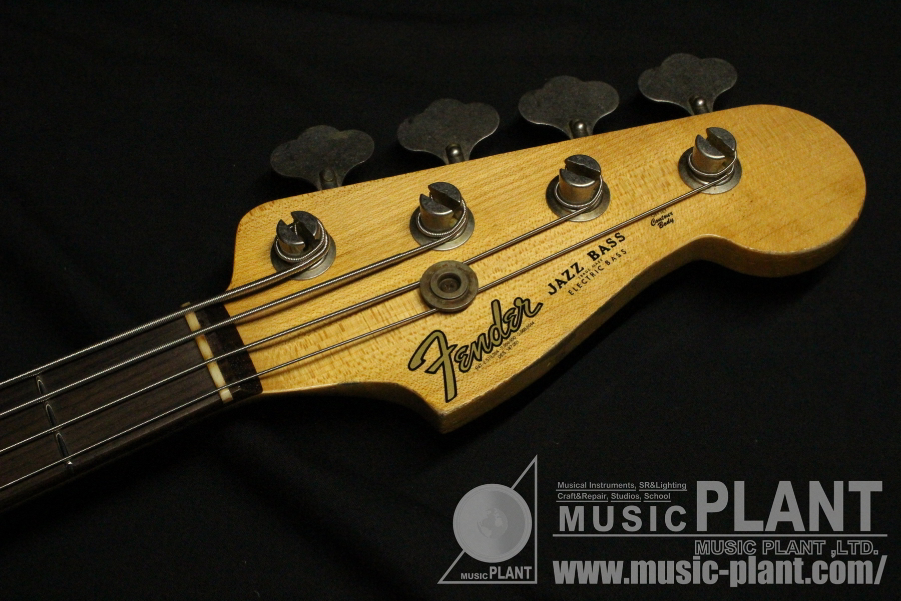 Time Machine 1961 Jazz Bass Heavy Relic Olympic Whiteヘッド画像 Time Machine 1961 Jazz Bass Heavy Relic Olympic Whiteヘッド画像