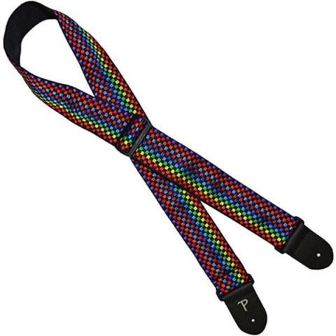 Perri's-ストラップTWS-6804 2 HOPE JACQUARD RAINBOW CHECKER