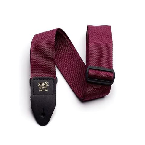ERNIE BALL-ストラップBurgundy Polypro Strap