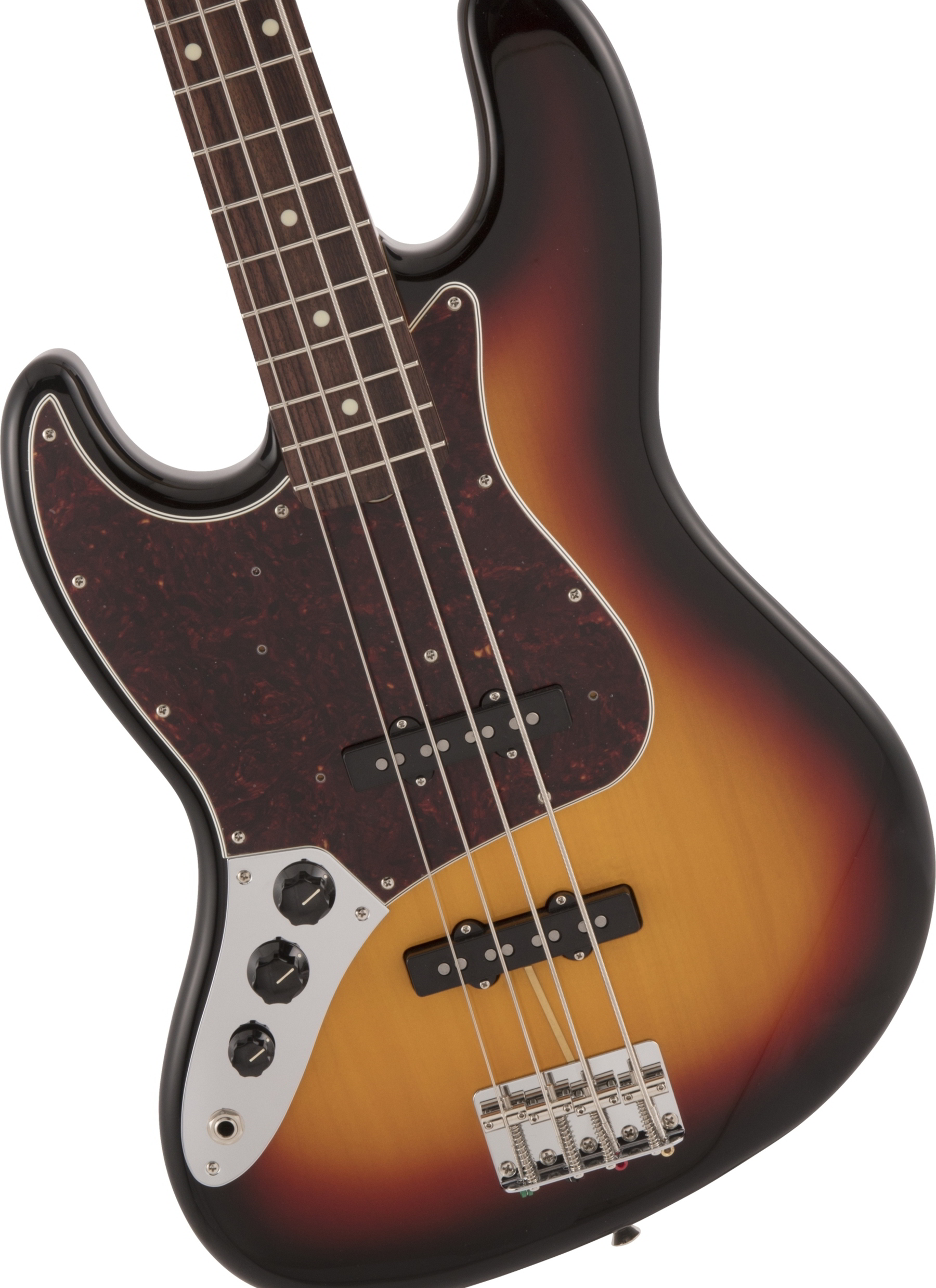 Made in Japan Traditional 60s Jazz Bass Left-Handed 3-Color Sunburst追加画像