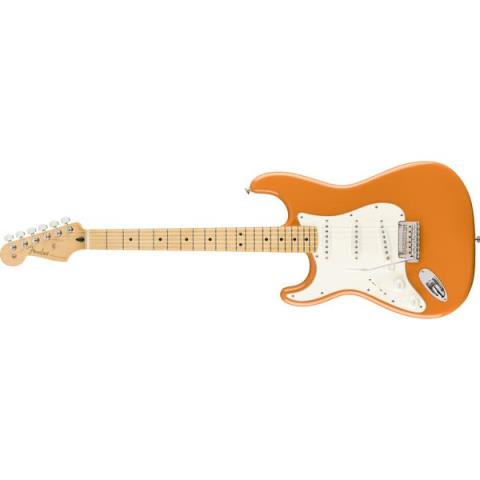 Fender-ストラトキャスターPlayer Stratocaster Left-Handed Capri Orange (Maple Fingerboard)