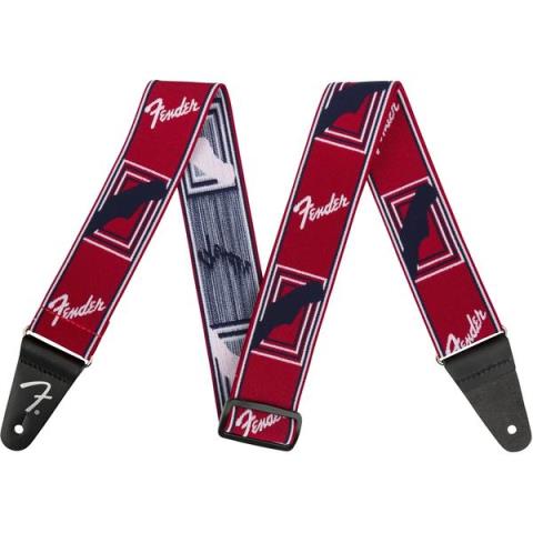 Fender-ストラップWeighLess Monogram Strap Red/White/Blue