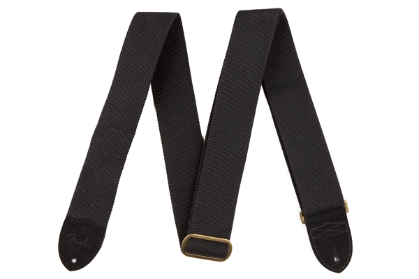 Fender ストラップCotton/Leather Strap Black新品在庫状況をご確認ください | MUSIC PLANT WEBSHOP
