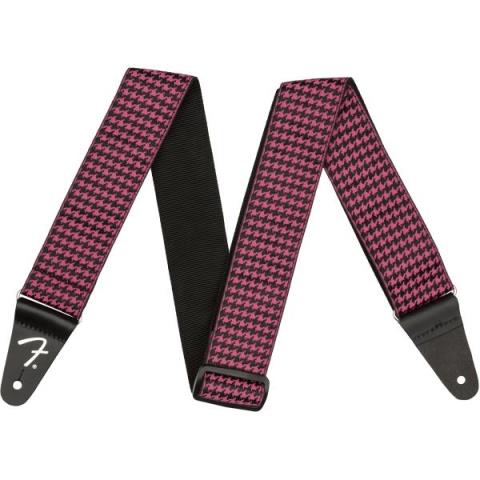 FenderHoundstooth Jacquard Strap Pink