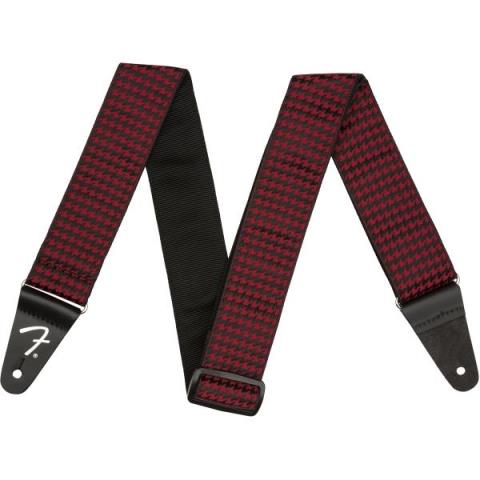 Houndstooth Jacquard Strap Redサムネイル