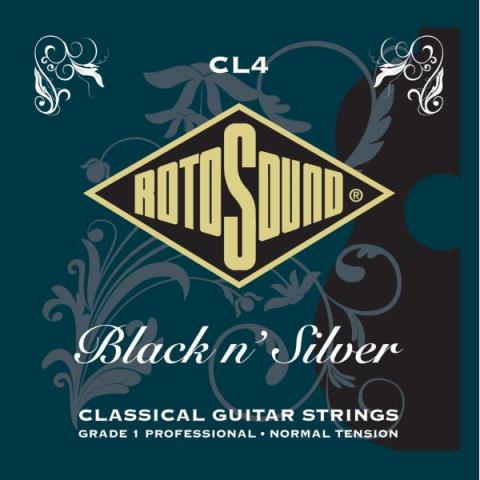 ROTOSOUND-クラシックギター弦CL4 Black'n Silver  Normal Tension 28-45