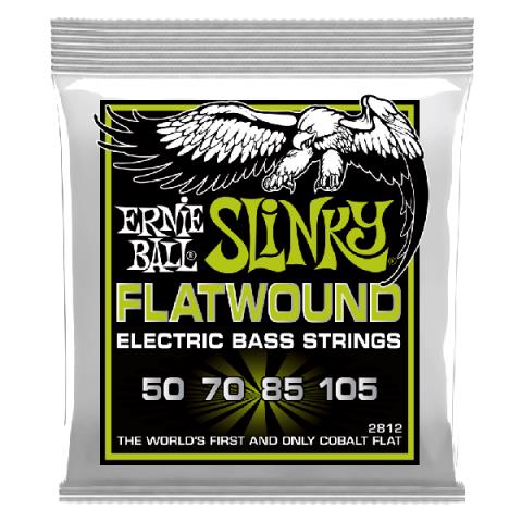 ERNIE BALL-フラットワウンドベース弦2812 Flatwound Regular Slinky 50-105