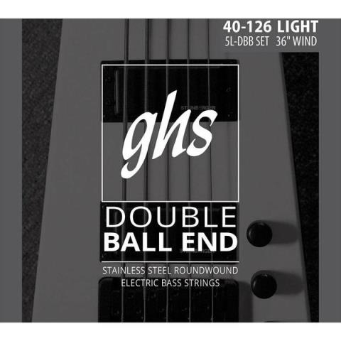 GHS-スタインバーガー用5弦エレキベース弦5L-DBB 5弦 Light Double Ball End 40-126